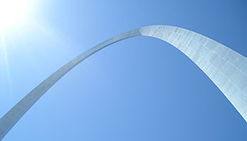 Catenary seen in the Gateway Arch, Louisiana