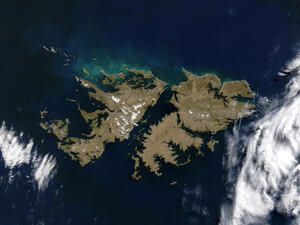 Falklands satellite photo