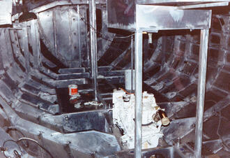Interior hull with engine